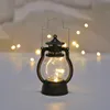 Kerstdecoratie retro led lamp Halloween hangende ornamenten kleine olielampen lantaarn kerstvaartuigen dingen