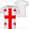 ГРУЗИЯ футболка «сделай сам» бесплатно на заказ имя номер geo футболка нация флаг ge принт Грузинская республика страна po s одежда 220702