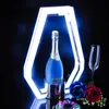 Rechargeable Bar LED MOET Champagne Wine Bottle Presenter Glorifier Display VIP Service Tray For Night Club Lounge Wedding Party Decoration