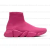 2022 speed Sock Skor High Top Sneakers Herr Dam designer Plattform nylon Lyx designer sneaker Beige ALL Svart Graffiti mode Strumpor Booties Casual Shoe