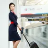 China Eastern Airlines Stewardess Uniform Werkjurken Air College Kledingstuk Meisje Hotel Receptie Jurk Verkoopafdeling Professioneel pak