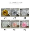 8cm 22 Colors Silk Rose Artificial Flower Heads Wysokiej jakości DIY Flower for Wedding Arts Wall Arch Buquet Dekoracja kwiaty