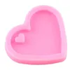 Baking Moulds Shiny Love Heart Shape Silicone Molds Keychain Epoxy Resin Mold DIY Craft Pendant Necklace Jewelry Chocolate Fondant MouldBaki