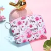Cartoon Printed Coin Purse Cute PU Mini Wallet Fashion Key Bags Women Girls Clutch Purses 6 Colors Gift With Zipper width 8cm length 11cm