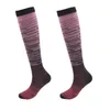 Sports Socks Gradual Compression Striped Long Tube Adult Calf Stocking Sport Girl Women Female
