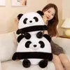Pc Cm Cute Round Panda Plush Pillow Toys Stuffed Soft Animal Dolls Beautiful Sofa Cushion for Baby Kids Birthday Gift J220704