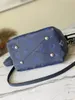 Designer Luxo Bella Bag Bag M59552 bolsa de balde azul mahina bolsa de ombro de couro 7a qualidade