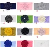 12 Kolory Baby Girl Nylon Flower Headband Moda Miękkie Cukierki Kolor Bohemia Bow Akcesoria do włosów niemowląt