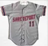 XFLSP GLNC202 SHREVEPORT Kapitanowie MILB Klasa AA Texas League Wilson Game Baseball Jersey podwójna nazwa i liczba przepiórki