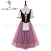 Damen Schwarz Burgund Giselle's Variation YAGP Competiton Ballerina Professionelles Ballett-Tutu-Kleid BT3030B