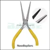 Pliers Hand Tools Home Garden 5"Mini Maintenance Long Nose Diagonal Cutting Wire-Cutter Flat Plier Angle Jaw Tongs End Circlip Drop Delive