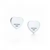 925 Silver Love Earrings Designer For Women Charm Birthday Christmas Gift Luxury Mens Heart Sieraden