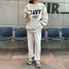 Sweats à capuche pour femmes Sweats Femmes Imprimé Simple All-match Style coréen Col rond Casual Hiver Épaissir Confortable Tops Ample Adolescents HarajukuWom