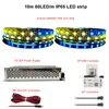 Strips LED IndividuaIIy AddressabIe Strip Light 20m Kit DC5V Transformer Power SuppIy Wifi ControIIer SP108ELED StripsLED