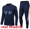 2022 23 Real Tracksuit Set Madrides Training Suit Soccer Jersey 22 23 Hommes et enfants Kit de football Chandal Futbol survivent