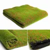 Dekoracyjne wieńce z kwiatów 1M mata ze słomy zielony sztuczny trawnik dywan sztuczna murawa dom ogród mech podłoga DIY dekoracje ślubne GrassDecorati