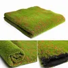 Guirnaldas de flores decorativas 1M Estera de paja Alfombra de césped artificial verde Césped falso Hogar Jardín Piso de musgo Decoración de boda DIY Gra2782547