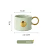 Mugs Creative Ceramic Gold Moon Sun Coffee With Handgrip Porcelain Tea Milk Cups Nordic Home Office Water Mug Cup Nice GiftMugs