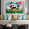 Alec Monopoly Rich Money Man Canvas Painting on the Wall Art Posters and Prints Graffiti Art Wall Pictures Home Decor Cuadros6360947