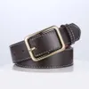 Män designers bälten kvinnor midjeband ceinture mässing spänne äkta läder klassisk designer bälte högkvalitativ kohud bredd 3,8 cm med låda #g07