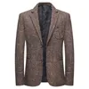 Blazer Men Male Suit surdimensionné Fashion British Style vintage 4xl Veste de manteau masculin beau et élégant Gentleman Blazers 220504