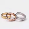 Love Fashion Band Rings For Women Accessories Stainless Steel Mens Luxury Jewelry Couple Engagement Gold Rosegold Crystal Wedding 280R