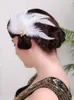 Clipes de cabelo barrettes acessórios de penas brancas puras fascinadoras elegantes femininas para calardários de casamento vintage para cocar de noiva clipshai