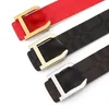 Lettre de ceinture de luxe classique pour hommes de marque célèbre boucle lisse affaires jeans polyvalents des deux côtés ceinture de créateur pour homme garçon