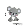 Baby Koala Food Grade Silicone Teether Teething Chew Toy Infant Teether Beads DIY Soothers Necklace Nursing Tool Pendant