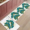 Carpets Ginkgo Biloba Marble Texture Kitchen Mat Home Floor Bathroom Indoor Doormat Anti-Slip Carpet Rug LongCarpets