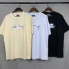 Erkekler T-Shirts T Tasarımcı Kithi Tech Polar Polar Yansıtıcı Aydınlık Trapez Baskı Ekibi Yüksek Kaliteli Pamuk Pamuk Anti-Dilek Anti Nefes Alabilir Spor Tshirts A07