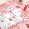 Noteerbladjes zoete dagen Lovely Cartoon Planner Notebook Box Set Kleurrijk PU Leather Agenda Diy Kawaii School Office Scheduler Leveringen 192pnotep