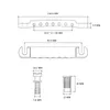 7 strängar Tune-O-Matic Electric Guitar Bridge and Tailpiece