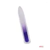 Nail Files 9cm 4Pcs/Lot Durable Crystal Glass File High Quality Buffer Manicure Tools Device Art Decorations Tool Prud22