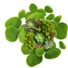 30 pçs 3 tamanhos decoração falso verde musgo rochas falsas para diy arranjos florais jardim e artesanato decoração de casa 220721