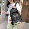 School Bags 2022 Casual Fashion Women Bear Cartoon Japanese Personality Solid Color Cute Student Bag Travel Backpack