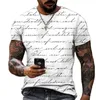 Designer sexy Carta original Imprimir camisa de pólo de camiseta masculina pescoço redondo de manga curta moda de rua de tamanho grande tamanho grande 6xl