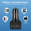 Car Charger Quick Charge 3.0 6 Ports USB Charger For iPhone 13 12 Pro Samsung Xiaomi Portable Mobile Phone Car Power Adapter+