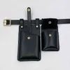 2 Pieces Women's Belt Bag Designer Waist s Hip Hop PU Leather Female Fanny Packs Functional Crossbody Chest Phone Purses 220531