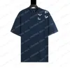 22ss Erkekler Tasarımcılar t shirt örme tee trompetçi mektup baskı kısa kollu Adam Ekip Boyun paris Streetwear mavi xinxinbuy XS-L