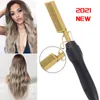 2 in 1 Comb Straightener Electric Hair Curler Wet Dry Use Flat Irons Heating For 2206236173400