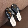 Children Baotou Sandals Fashion Home Shoes Leather Woven Flat Slippers Girl Summer Soft Slipper Beach Kids Baby Slides