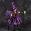 特別な機会ハロウィーンガールズウィッチコスチュームカーニバルパーティーの子供たちは子供をドレスアップします