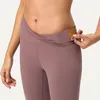 Leggings atléticas de cintura alta para mulheres fantasias calças de treino para controle de barriga Calças de ioga de cor única macia e amanteigada de 25'' para treino de corrida com mini bolso interno