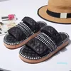 2022 Designer Mulheres Chinelos de Moda Beach Grésos Bottom Slipper Plataforma de Luxo Alfabeto Senhora Sandálias de Sandálias de Couro Correspondência Correspondência