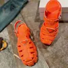 2022 sandali scarpe con la suola spessa fibbia nera per le donne fondo piatto britannico traspirante moda scarpe casual romane tacchi taglia 35-41