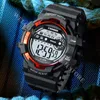 Armbanduhren Coole Sport Männer Armbanduhren Wasserdichte Luxus Leuchtende Digitaluhr Mann Kalender Stoppuhr Silikon Led Elektronische Männliche Uhr