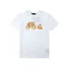 Fashion Summer Men and Womens Outdoor T-shirts Mans Palms Stylist Angel Tee Guillotine Bear Printed Short Sleeve Truncated Bears Tees 6q1