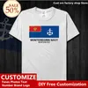 Montenegro Navy T shirt Custom Jersey Fans DIY Name Number sports fans fitness Fashion Hip Hop Loose Casual T-shirt 220609