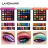 Langmanni 25 Färg Matt Pearlescent Eyeshadow Palette Långvarig naturlig makeup Shimmer Glitter Eye Shadow